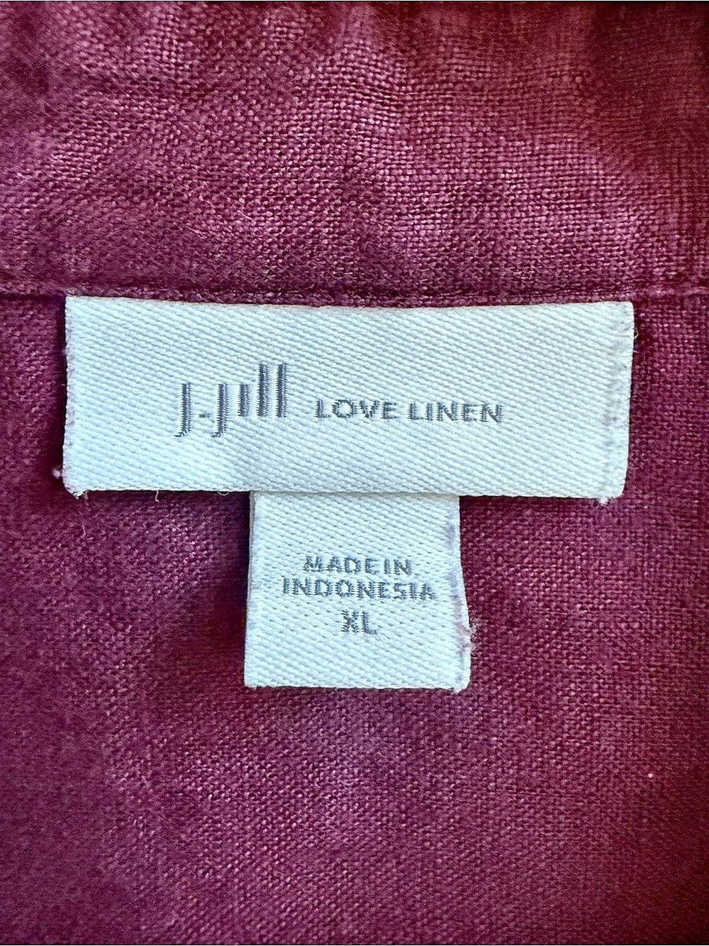 J.Jill Love Linen Essential Shirt 100% Linen Button Down Purple cuff - Picture 2 of 7